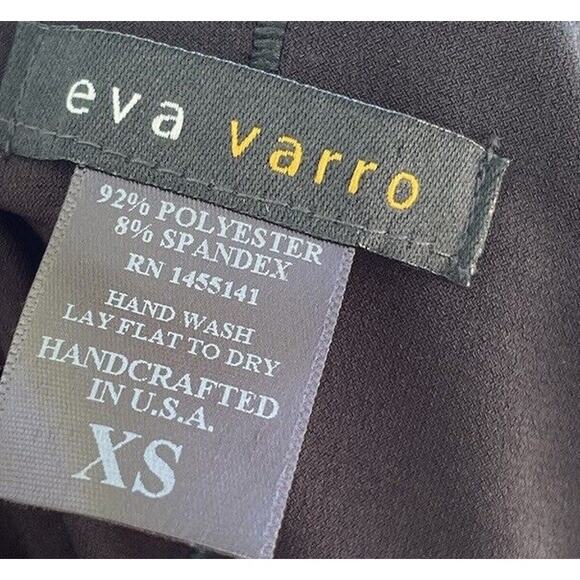 Eva Varro Sheath Dress XS Animal Print Bright Stretch Jersey Color Block 90s - Picture 5 of 5